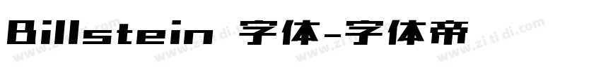 Billstein 字体字体转换